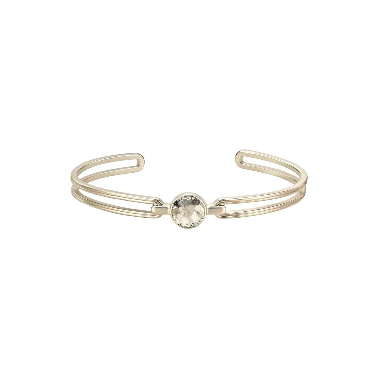 Flower-de-luce Embossed Coin Female Light Luxury Design Bracelets