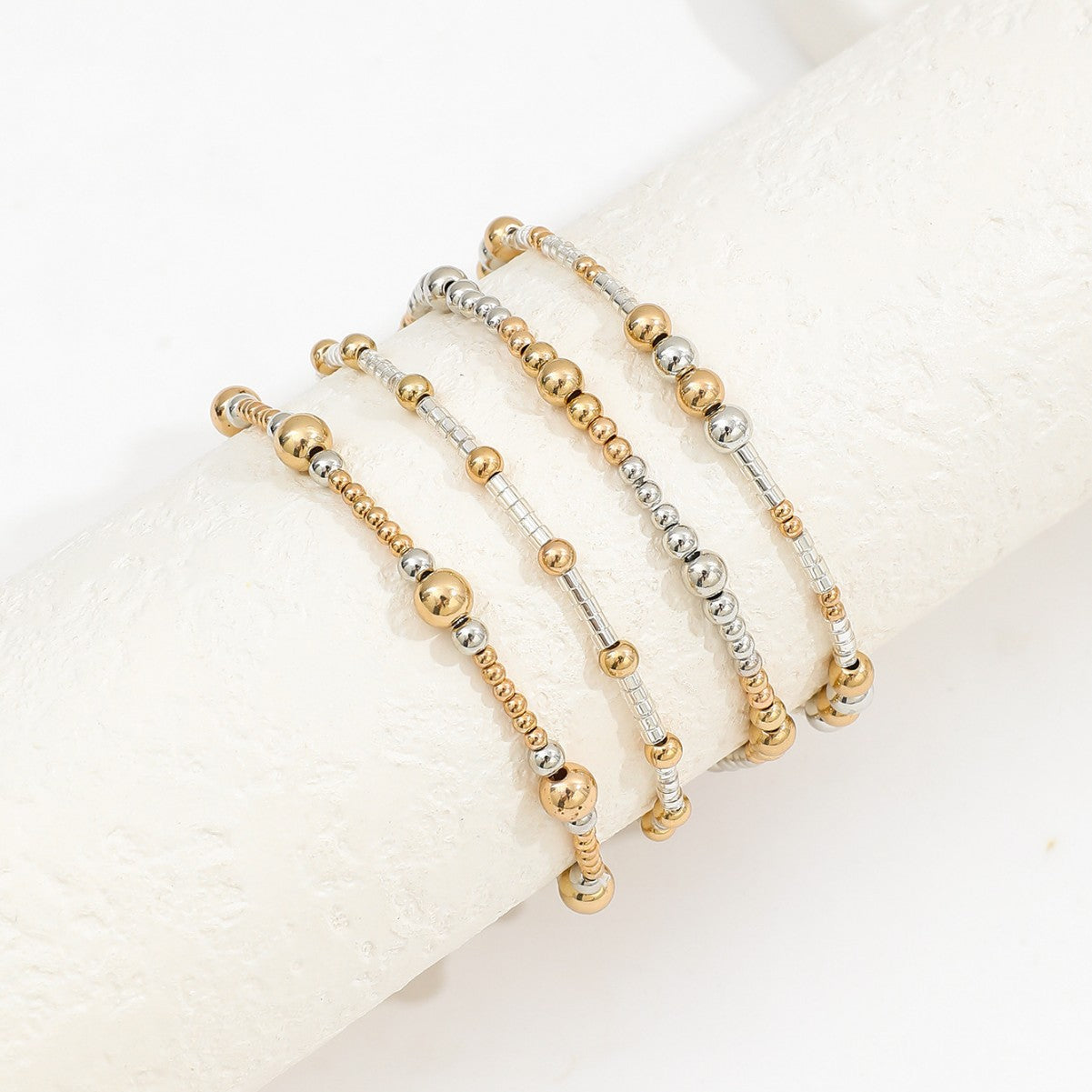 Women's Contrast Color Beaded Personalized Exaggerated For Bracelet