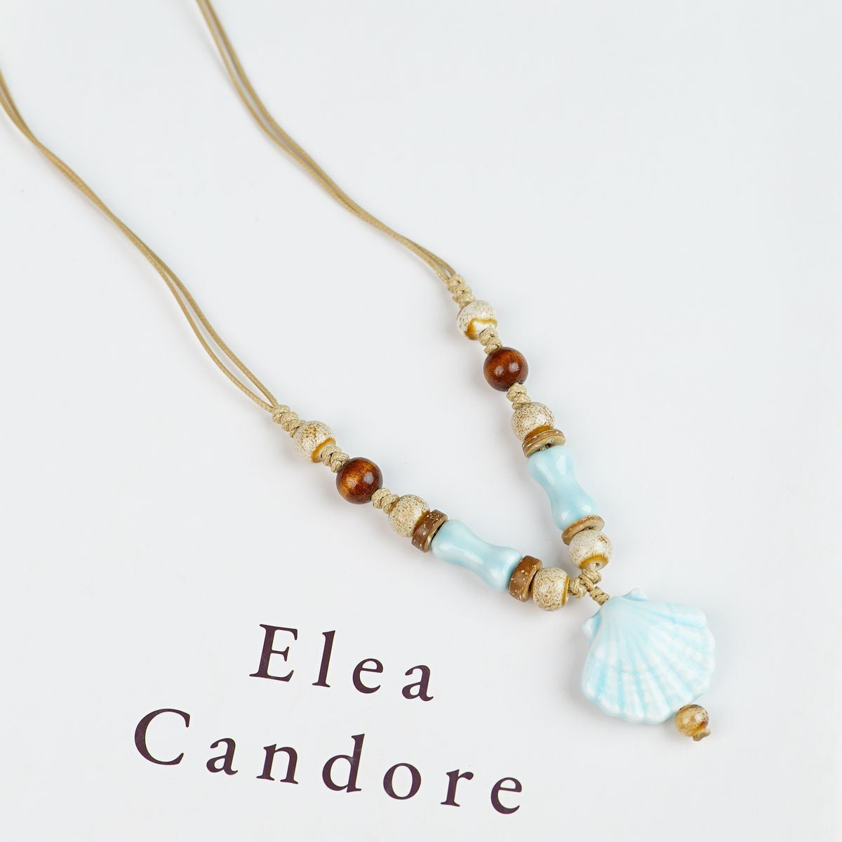Peace Fu National Fashion Vintage Ceramic Female Longevity Necklaces