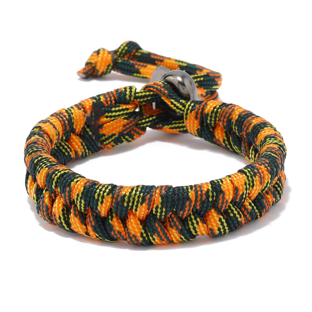 Women's & Men's Hand Weaving Outdoor Camouflage Parachute Cord And Bracelets