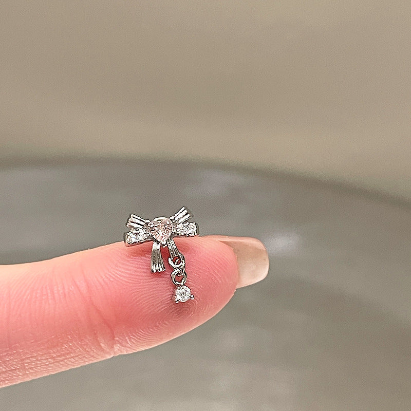 Fantasy Cochlear Ear Bone Advanced Sense Titanium Steel Flat Bottom Stud Earrings