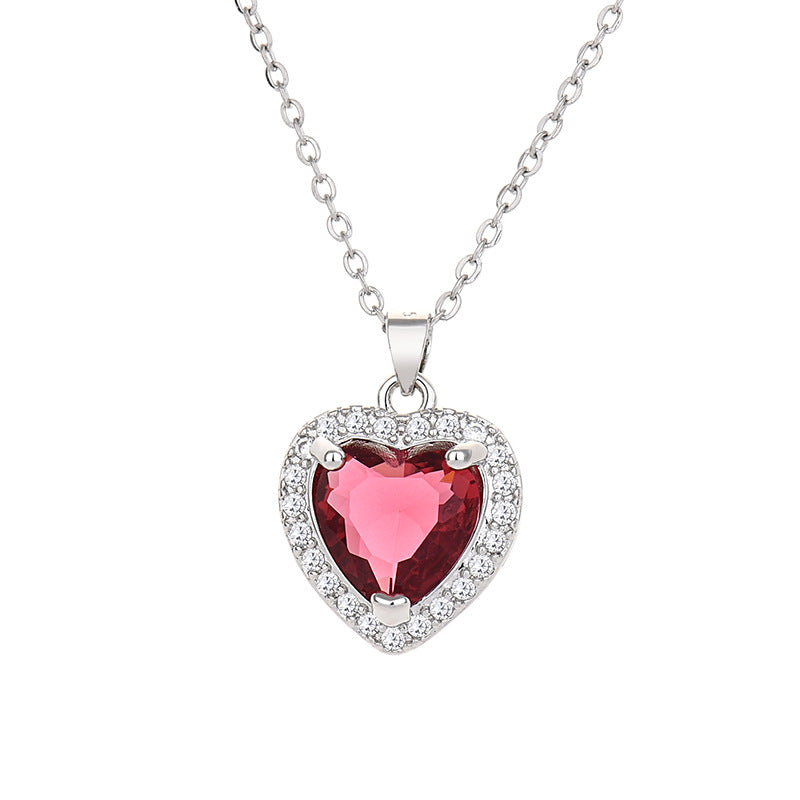 Women's Classic Titanic Personalized Heart Pendant Full Necklaces