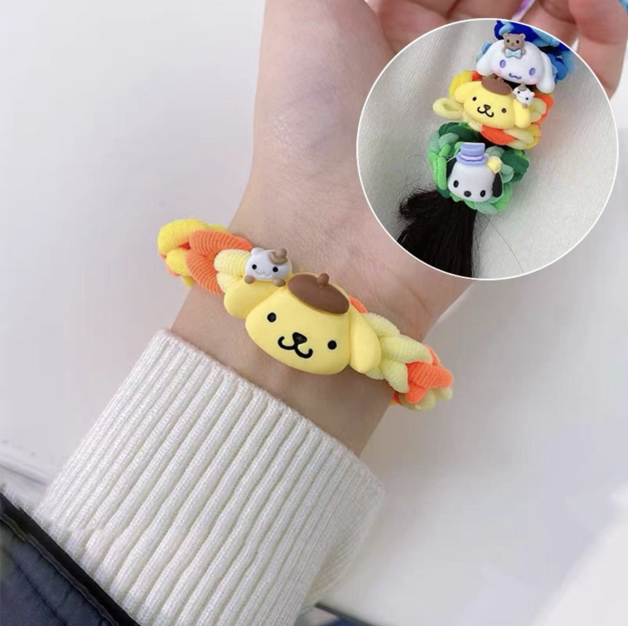 Handmade Woven Clow Rubber Band Cartoon Bracelets