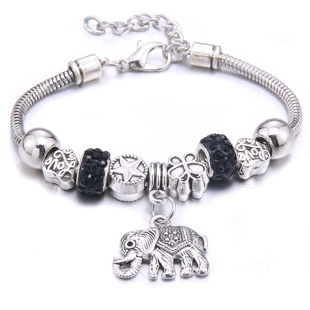Women's Grid Popular Adjustable Crystal Love Butterfly Bracelets