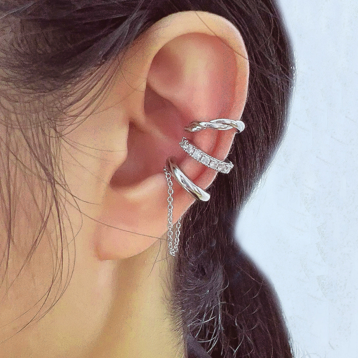 Diamond Type Bone Personality Fashion Small Ear Clip