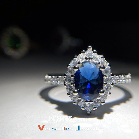 Corundum Plated Zirconium Diamond Imitation Colored Jewelry Set
