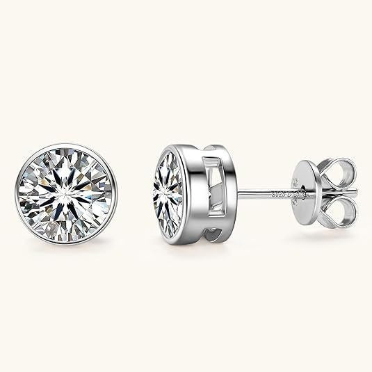 Men's Sier Ear Light Luxury High-grade Niche Female Stud Earrings