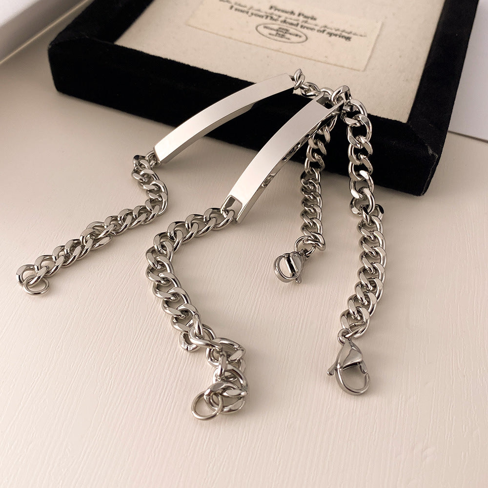 Fashion Simple Personalized Minority Titanium Steel Bracelets