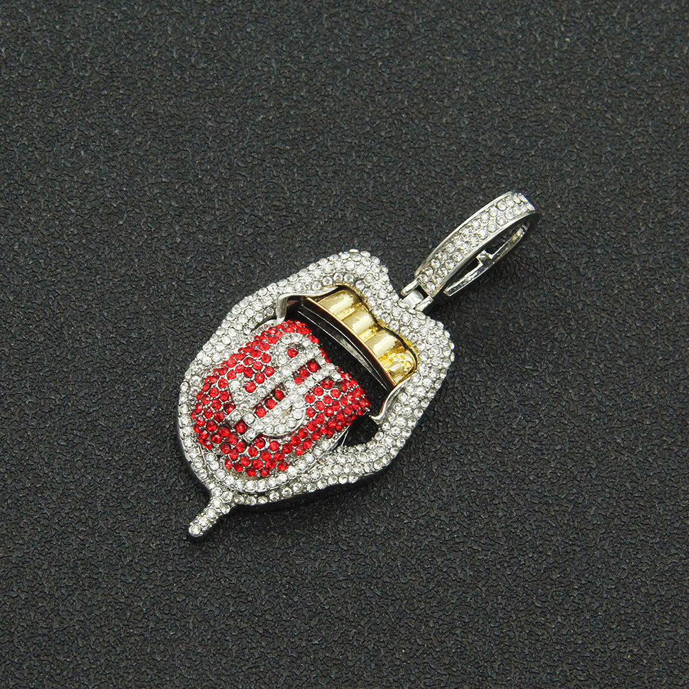 Hop Rap Decoration Full Diamond Three-dimensional Necklaces