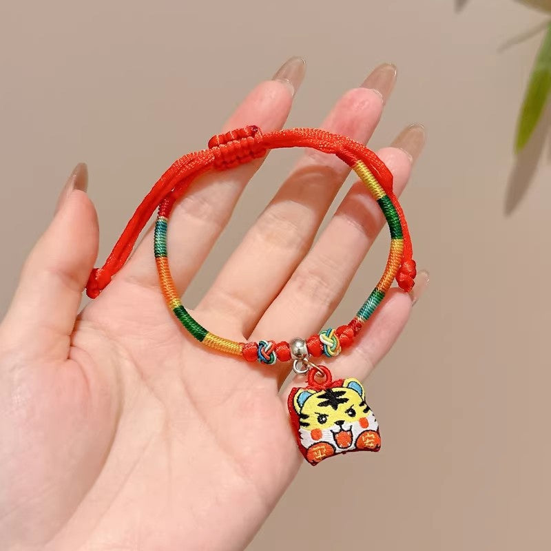 Children's Dragon Boat Festival Colorful Rope Small Hand-woven Line Carrying Strap Bracelet