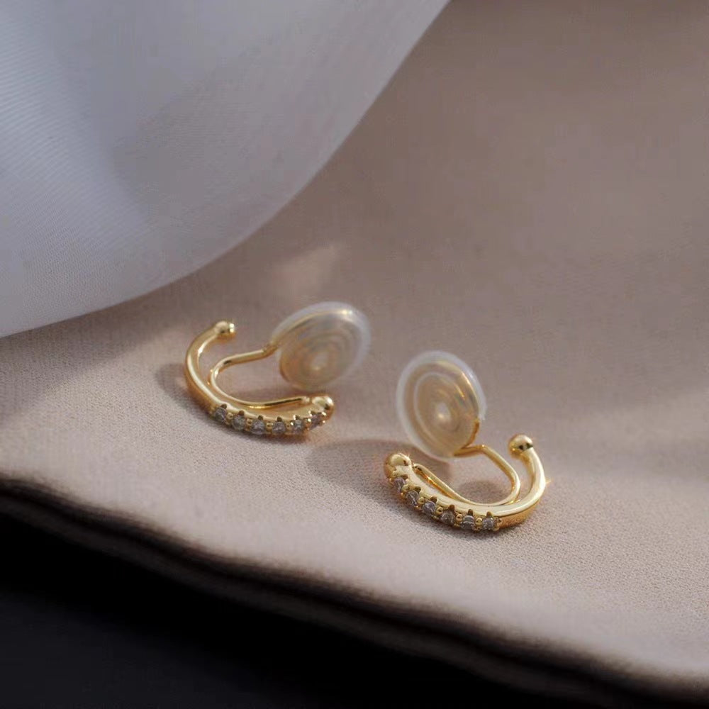 Simple Commute Shaped Semicircle High-grade No Pierced Ear Clip