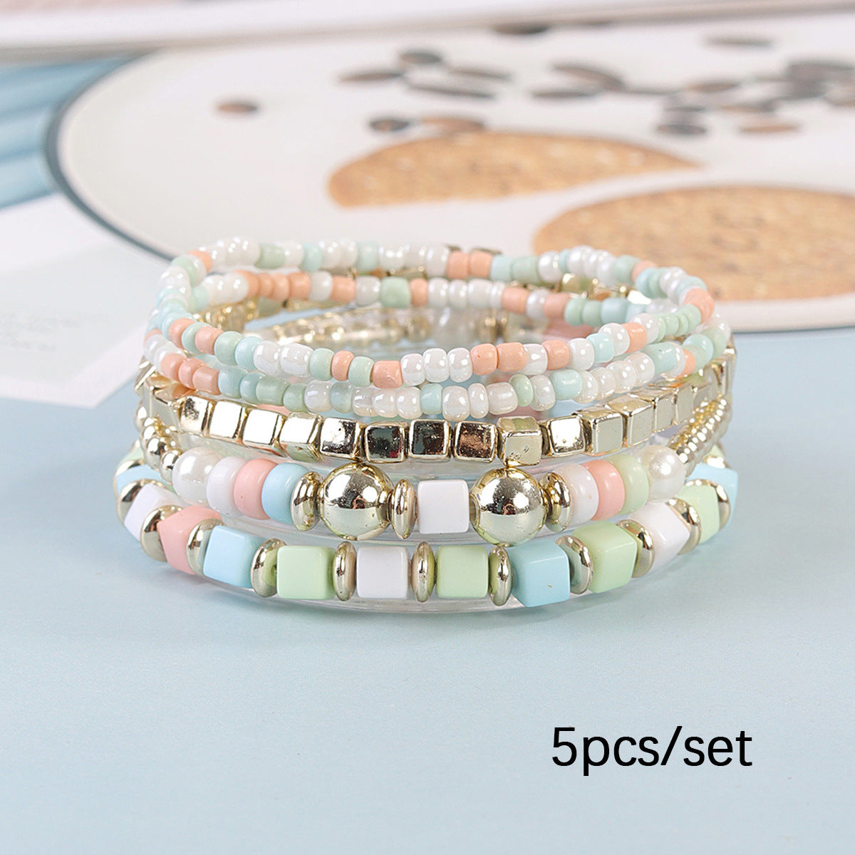 Chinese Style Beads Stringed Temperamental Minority Bracelet