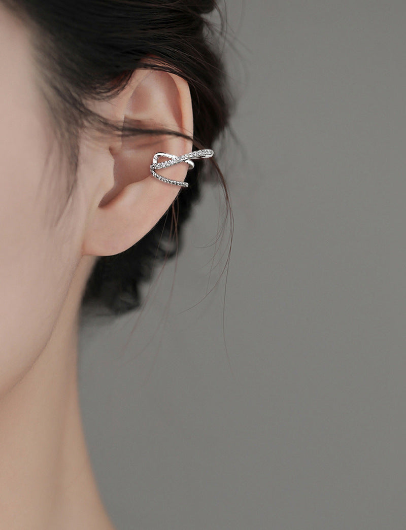 Starry Long Pearl Tassel Zircon Without Rings