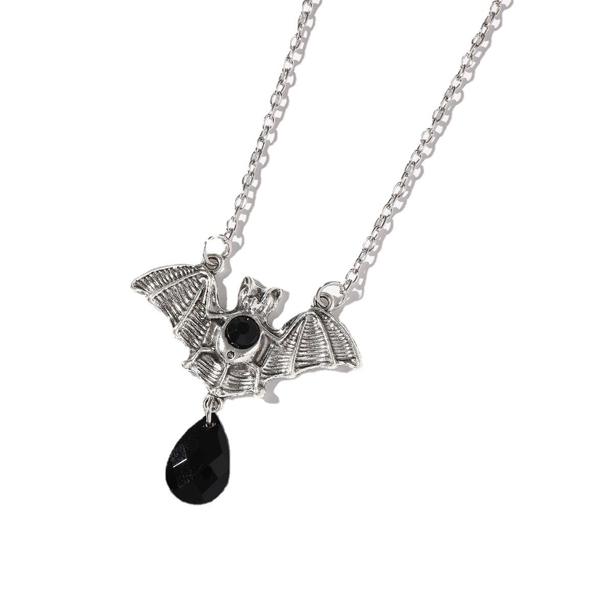 Gotische Vampir-Fledermaus-Sier-Hexen-Halsketten aus Acryl