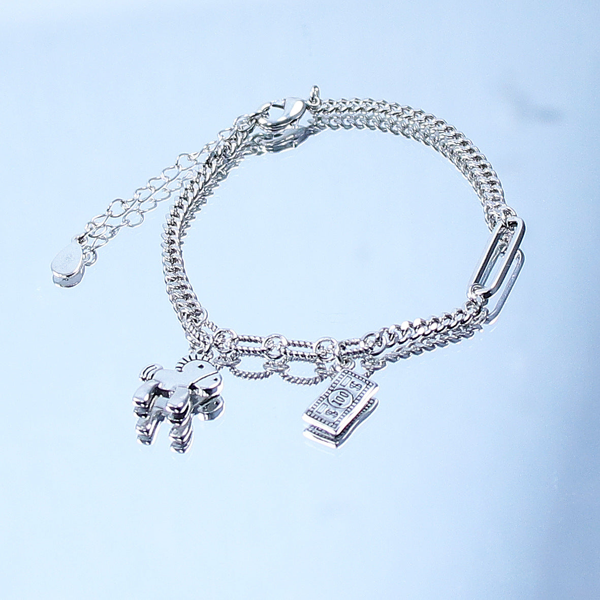 Women's Simple Korean Style Personalized Design Vintage Creative Distressed Immediately Bracelet