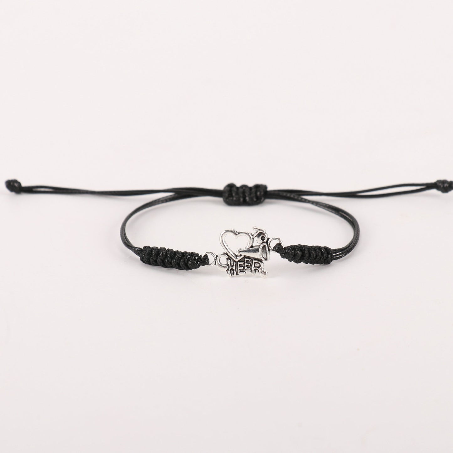 Women's Cheerleading Sports Cheer Come On Wax Line Textile Bracelets