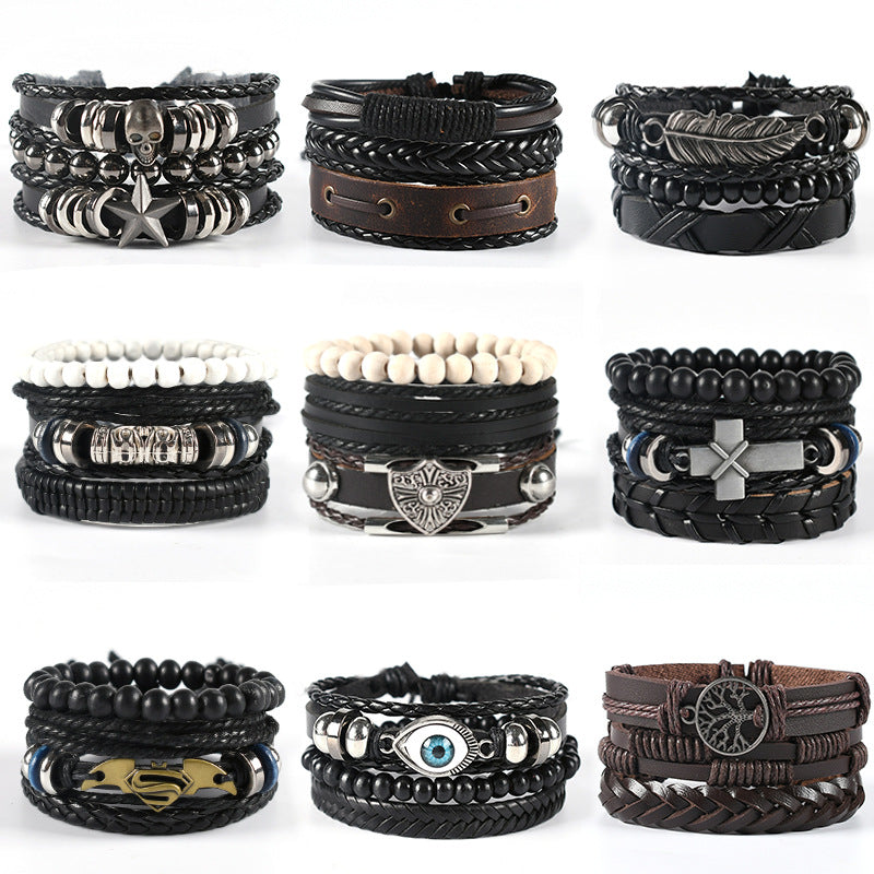 Fashion Wristband Charm Eye Leather Suit Bracelets