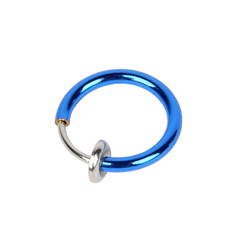 Unisex Pseudo Elastic Clip-on Round Spring Earrings