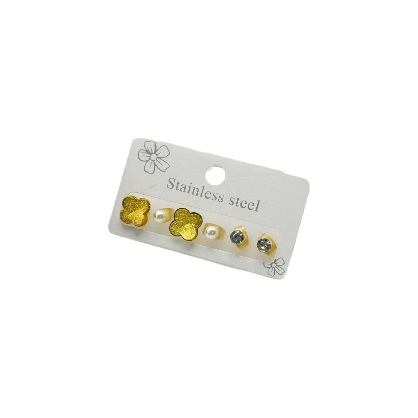 Women's Fashionable Golden Brushed Simple Affordable Luxury Earrings