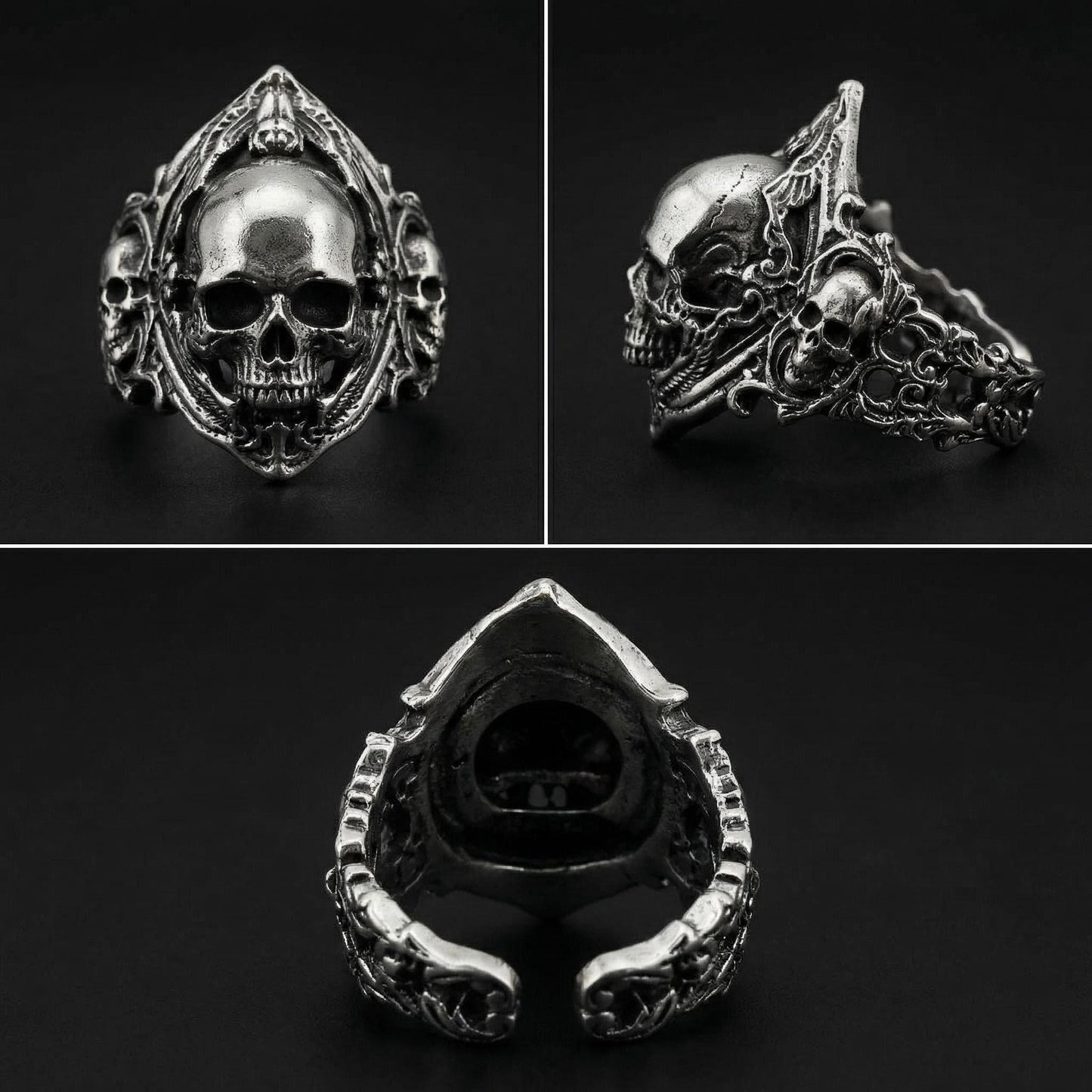 Men's & Women's Fashion Skull Dragon Retro Punk Single Rings