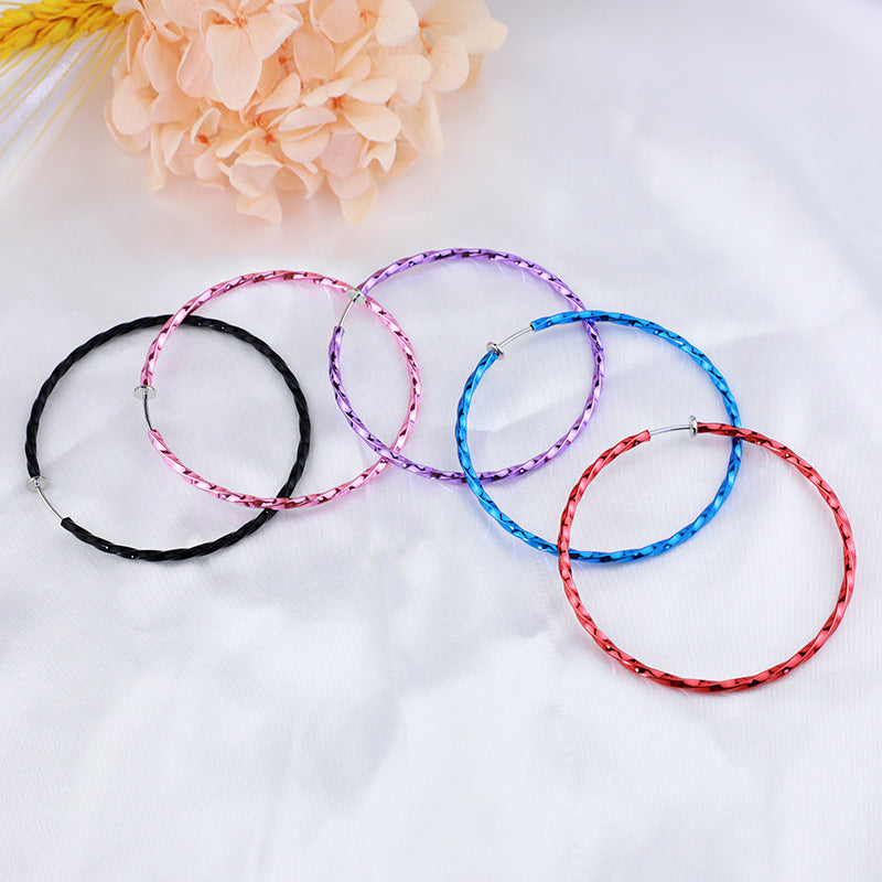 Versatile Glamorous Exaggerated Spring Twisted Big Ear Clip
