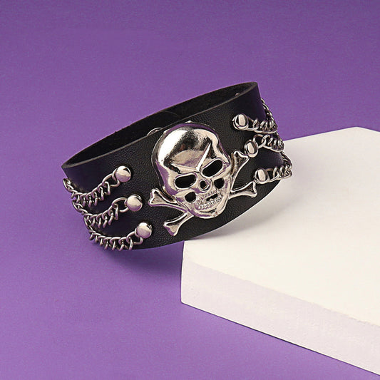 Trendy Nightclub Domineering Skull Bangle Fashion Bracelets