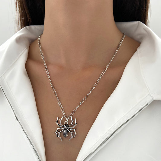 Spider Pendant Street Shot Punk Three-dimensional Necklaces