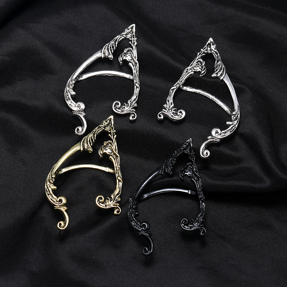 Women's Exaggerated Personalized Dark Vintage Elf Cuff Ear Clip
