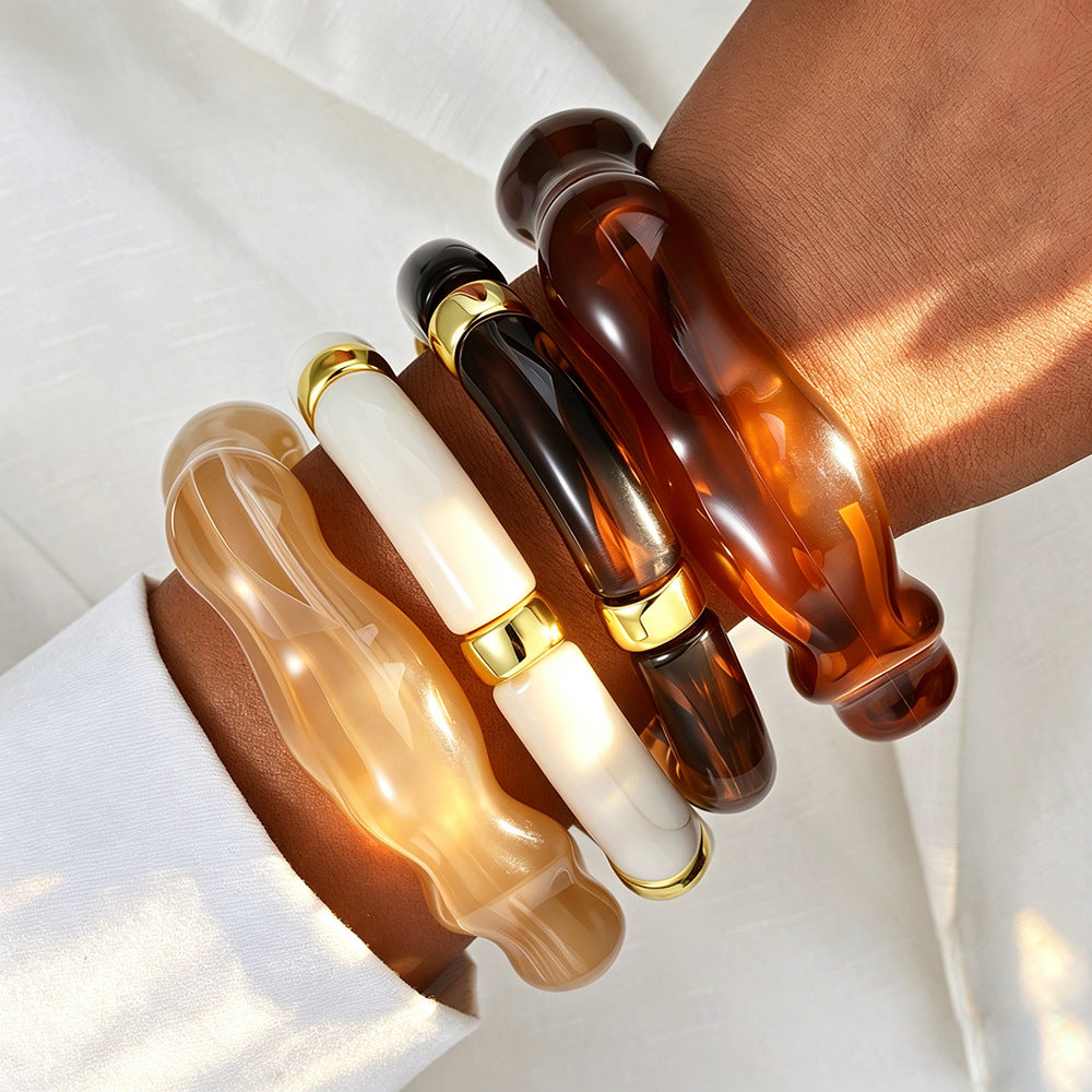 Wide Edge Open-ended Simple Personality Affordable Bracelet