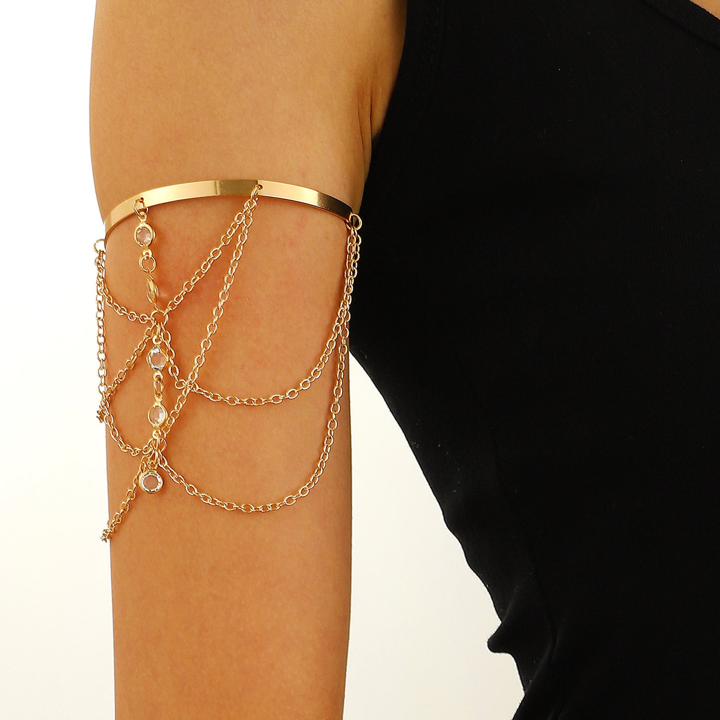 Chain Strip Armband High-grade Exquisite Versatile Opening Bracelets