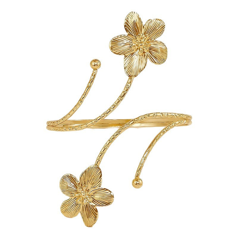 Armband Small Flower Dripping Oil Powder White Green Bracelet