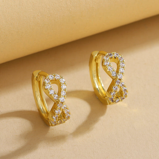 Korean Style Fashion Temperament Digital Personalized Creative Earrings