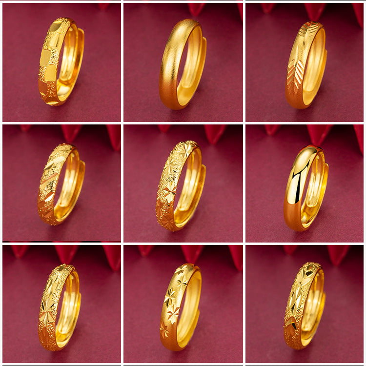Gold-plated Adjustable Female Live Broadcast With Rings