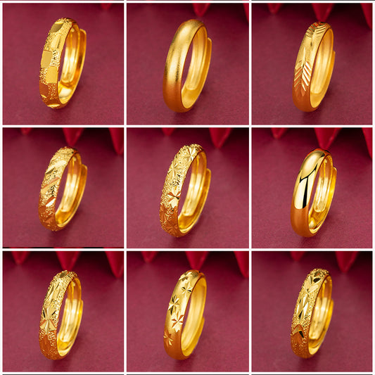 Gold-plated Adjustable Female Live Broadcast With Rings