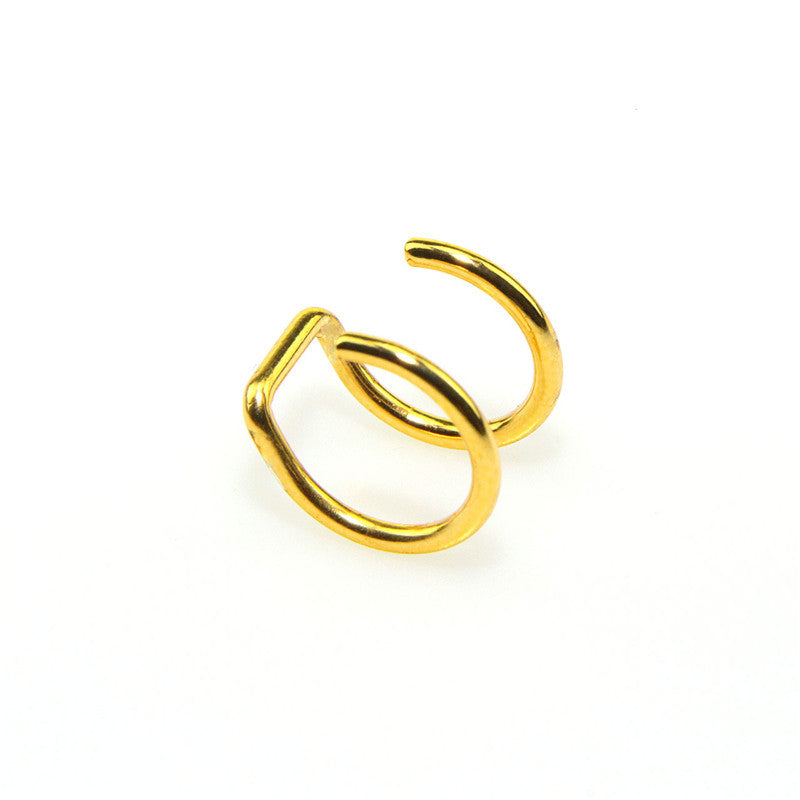 Opening Nose Lip Without Pierced Ears Can Wear Bone Nail Ear Clip