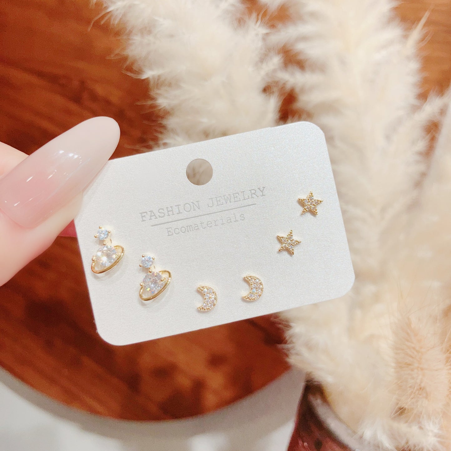 Summer Planet Creative Niche Design Advanced Stud Earrings