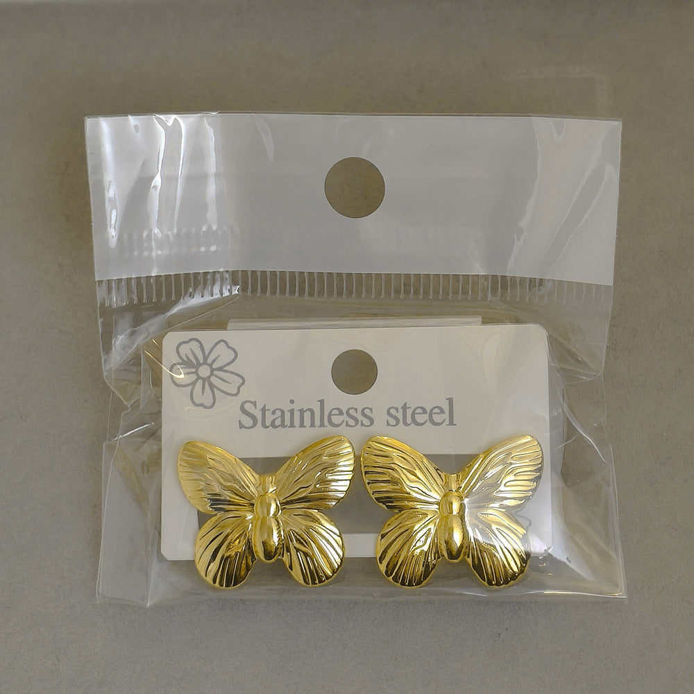 High-grade Fashionable Personalized Starfish Geometric Heart Shape Stud Earrings