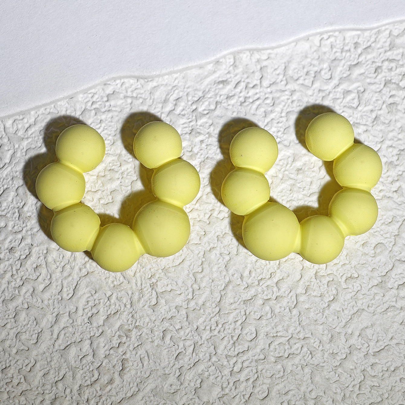 Acrylic Candy Color Matte Simple Design Ear Clip