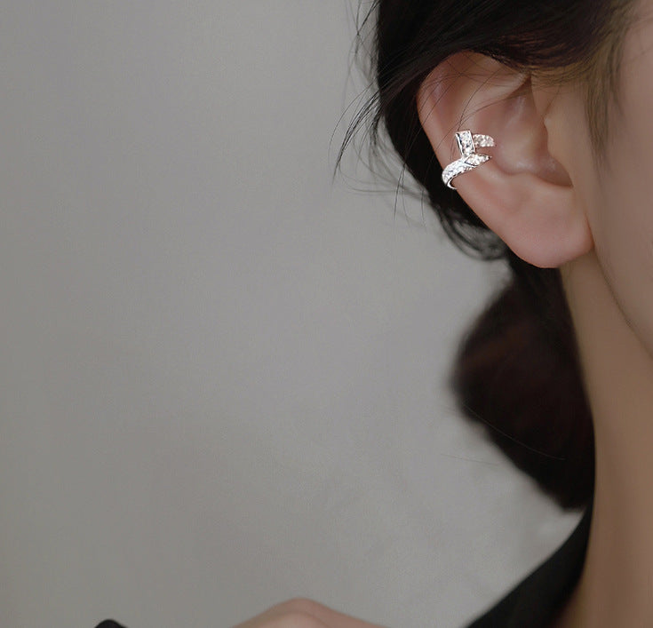 Starry Long Pearl Tassel Zircon Without Rings