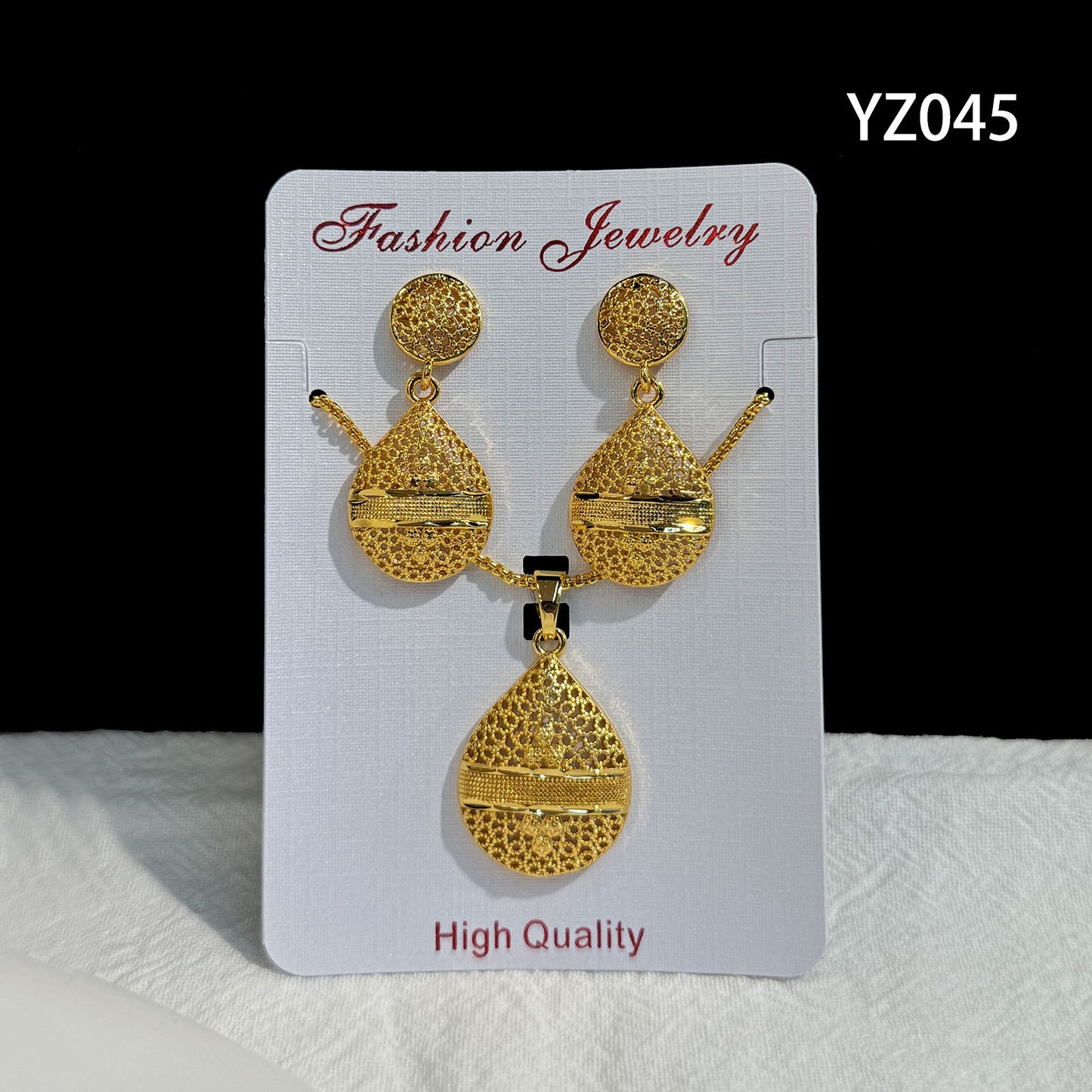 Love Heart Flowers Ear Medium Suit Pendants