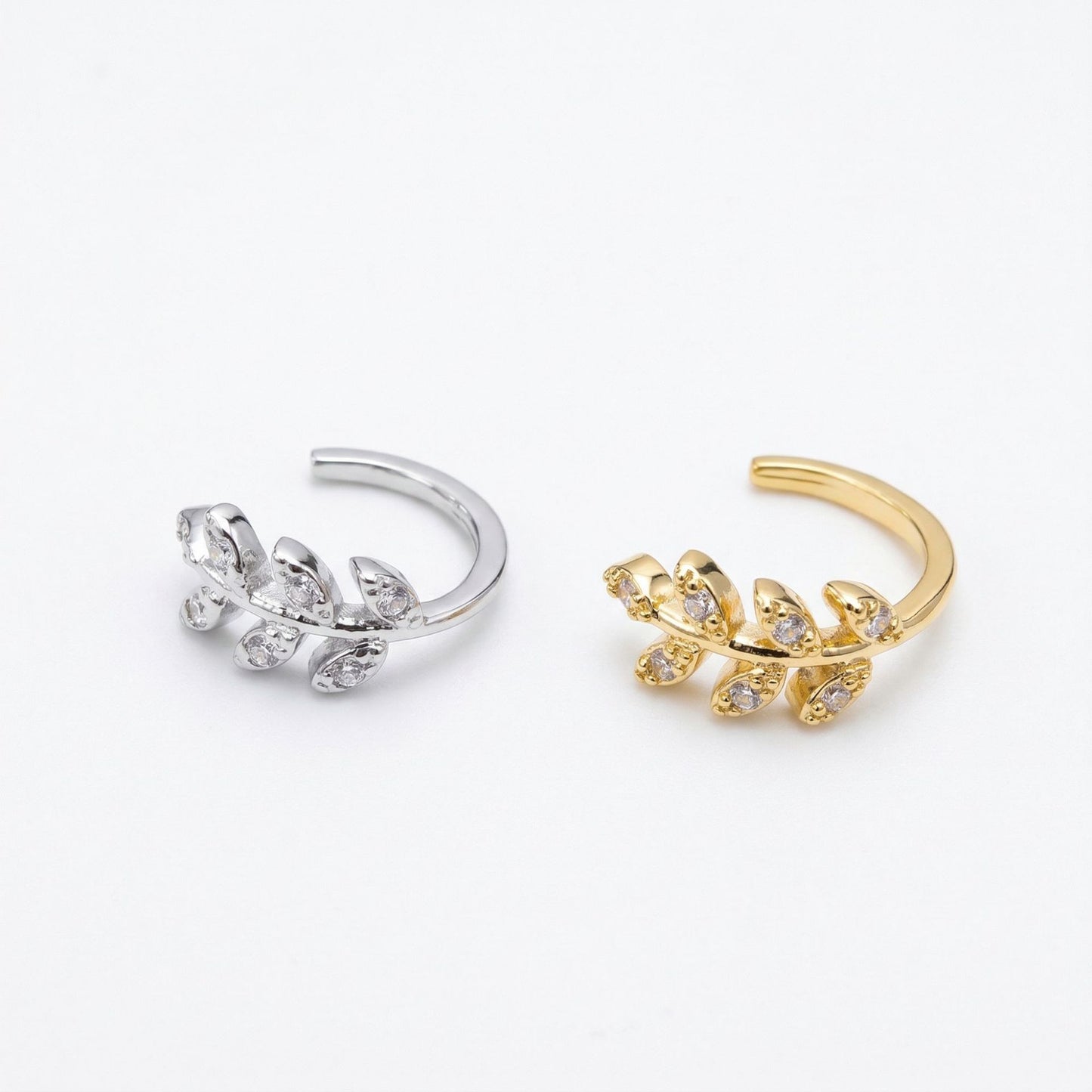 Copper Micro Inlaid Zircon Shaped Exquisite Versatile Without Ear Clip