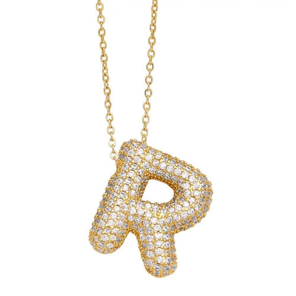Bubble Balloon Letter English Female Graceful Pendants
