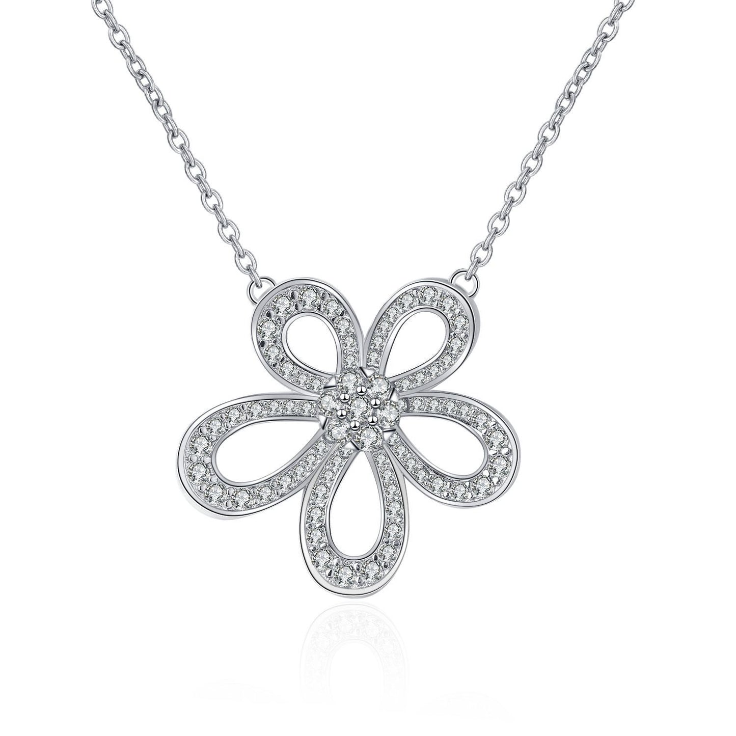 Diamond Sunflower Simple Delicate Indie Clavicle Chain Temperament Necklaces