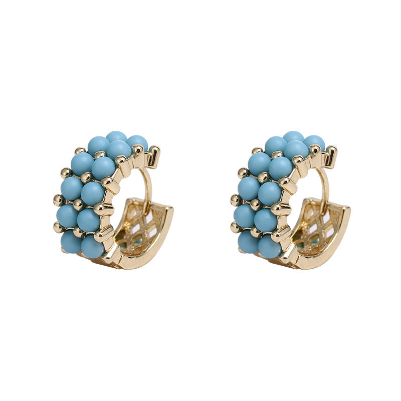 Simple Graceful Clip Advanced Sense Vintage Design Hook Earrings