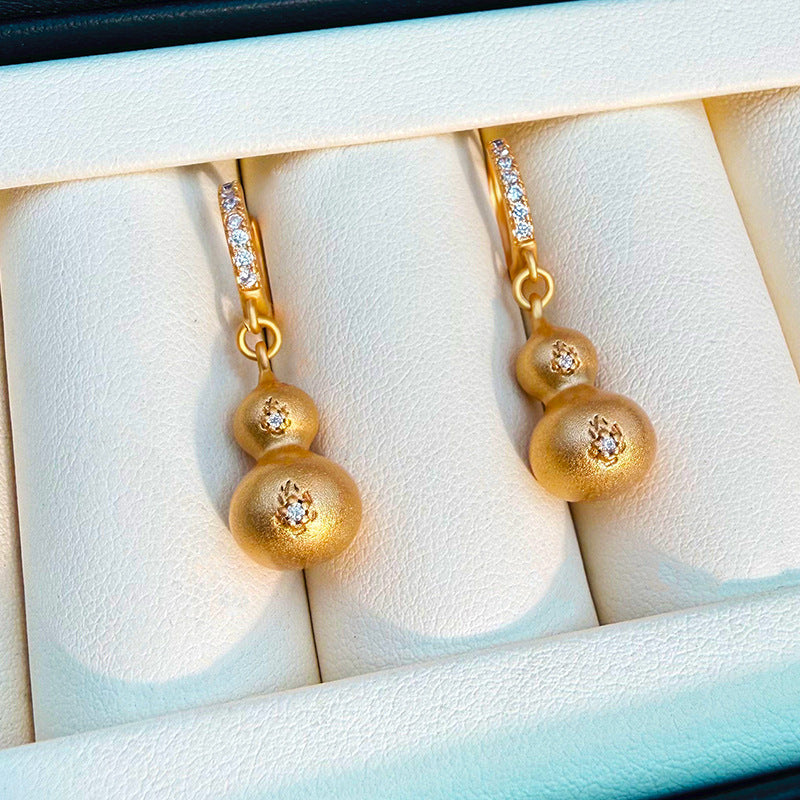 Gold Retro Affordable Luxury Niche Chinese Earrings