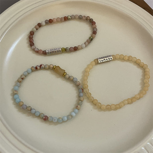 Bracelets Vintage en perles colorées pour femmes, pour une douce élégance