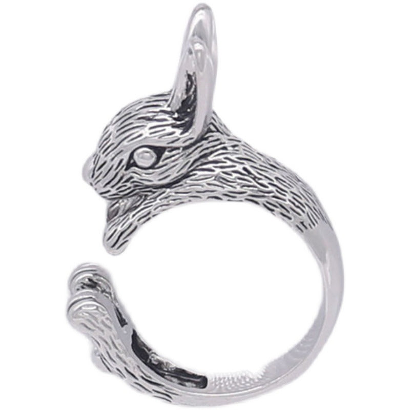 Women's & Men's Sign Of Rabbit Vintage Opening Adjustable Lucky Personality Fashion Hip Rings