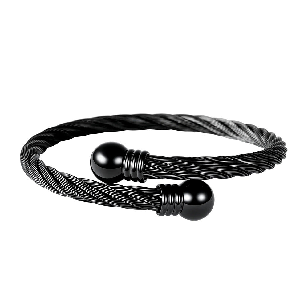 Men's Carrying Strap Stainless Fashion Simple No Color Bracelet