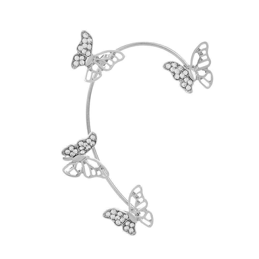 Women's Fairy Mori Style Diamond Butterfly Fashion Ear Clip
