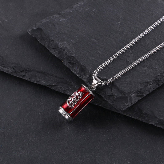 Women's & Men's Coke Can Pendant And Hip Hop Versatile Necklaces